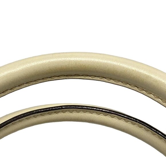 Auth GUCCI Sukey/Guccissima 223974 Cream Leather Handbag - Picture 8 of 16